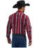 Image #2 - Wrangler Men's Checotah Sonoran Printed Long Sleeve Snap Western Shirt - Tall, Red, hi-res