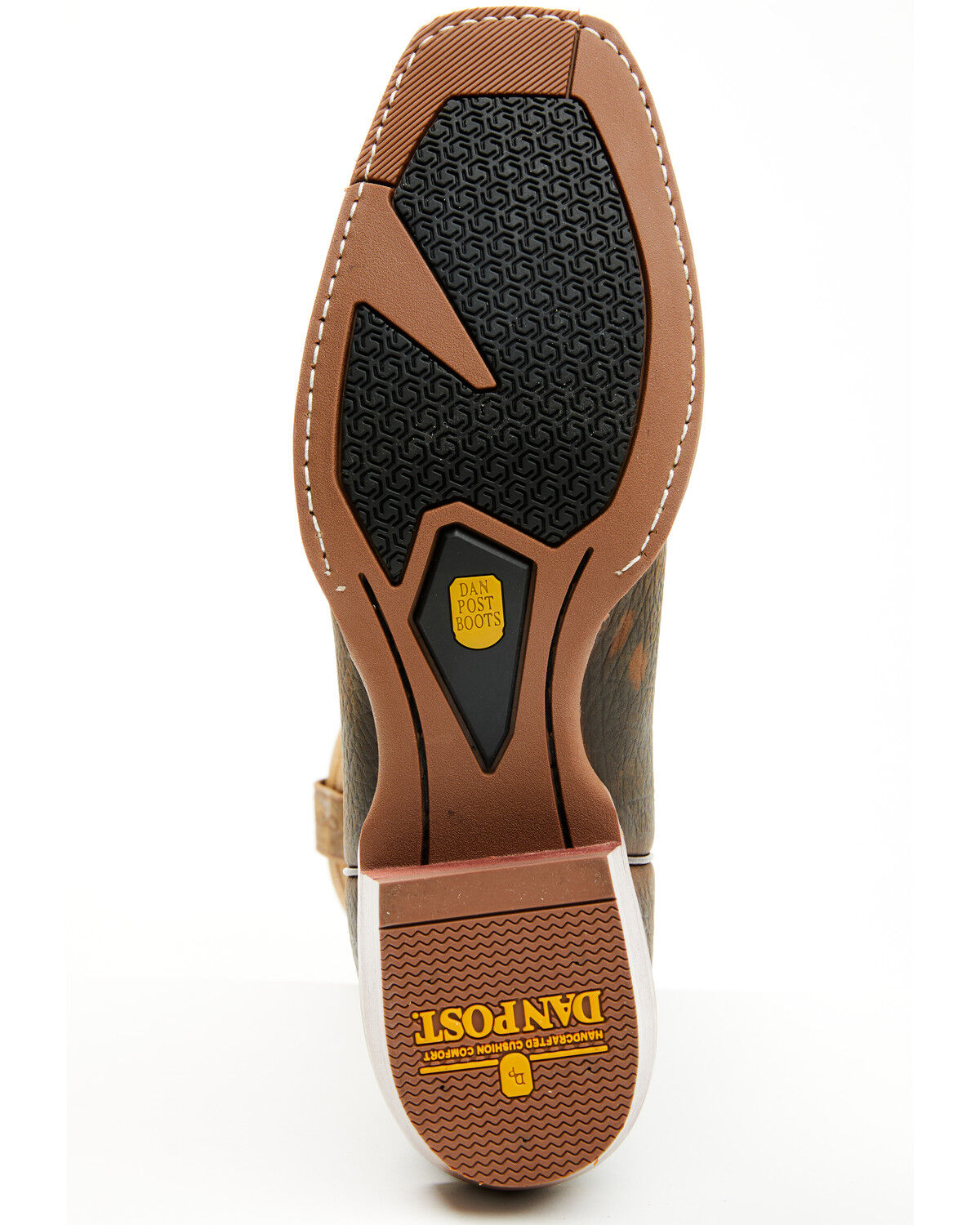 Image #7 - Dan Post Men's Creed Performance Western Boots - Square Toe, Chocolate, hi-res