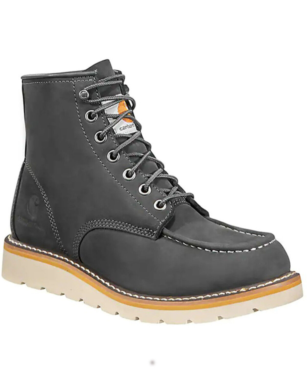 Image #1 - Carhartt Women's Moc 6" Wedge Work Boot - Soft Toe, Dark Grey, hi-res