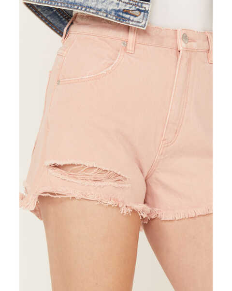 Image #2 - Rolla's Women's High Rise Layla Dusters Shorts, Pink, hi-res