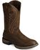 Image #1 - Durango Rebel Men's Pull On Western Performance Boots - Round Toe, Chocolate, hi-res