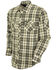 Outback Trading Co. Men's Beau Plaid Long Sleeve Thermal Lined Western Shirt , Grey, hi-res