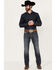 Image #3 - Rock & Roll Denim Men's Revolver Dark Vintage Wash Slim Straight Reflex Denim Jeans, Dark Wash, hi-res