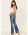 Lee Women's Wisteria Flare Leg Jeans, Blue, hi-res