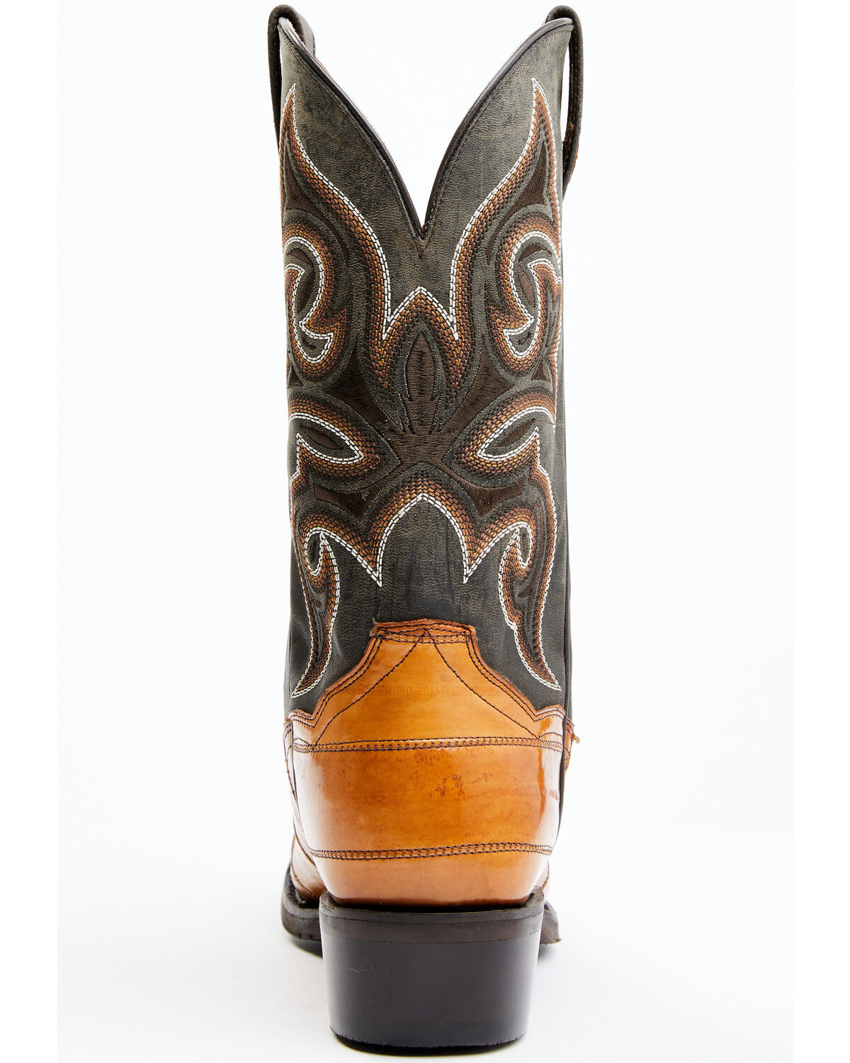 Image #5 - Dan Post Men's Camel Eel Exotic Western Boots - Square Toe, Brown, hi-res