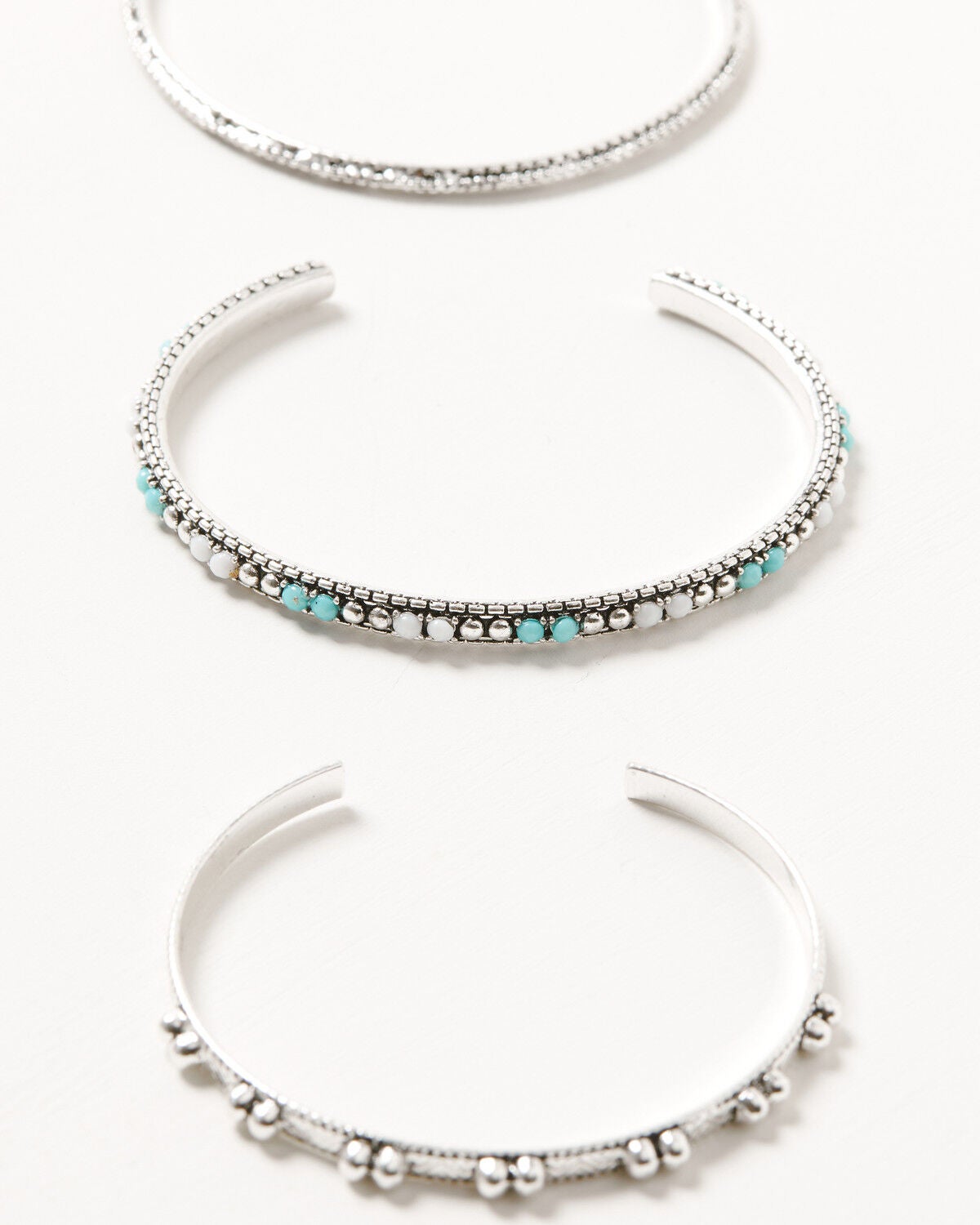 Image #1 - Shyanne Women's Trio Cuff Bracelet Set - 3 Piece, Silver, hi-res