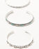 Image #1 - Shyanne Women's Trio Cuff Bracelet Set - 3 Piece, Silver, hi-res
