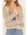Image #3 - Stetson Women's Southwestern Stripe Knit Cropped Cardigan, Cream, hi-res