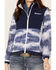 Image #2 - Hooey Women's Solid Print Color Block Zip-Front Tech Jacket, Navy, hi-res