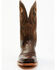 Image #4 - RANK 45® Men's Saloon Western Boots - Square Toe, Brown, hi-res