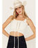 Image #1 - Shyanne Women's Tie Front Sweater Tank, White, hi-res