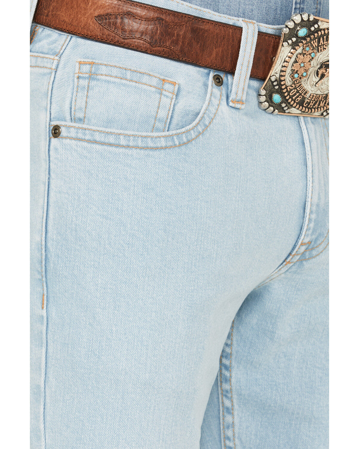 Image #2 - Cody James Men's Camino Light Wash Slim Straight Stretch Denim Jeans, Light Wash, hi-res