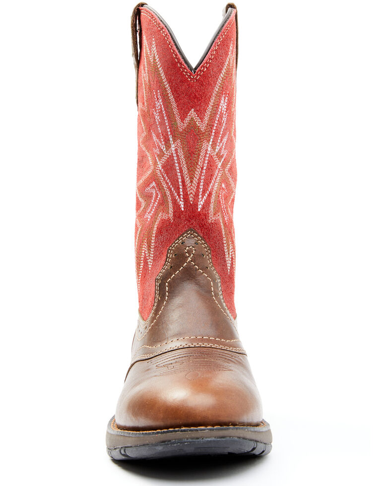 Cody James Men's Red Lite Western Boots - Round Toe, Red, hi-res