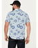 Image #4 - Brixton Men's Charter Floral Print Short Sleeve Button-Down Shirt, Light Blue, hi-res