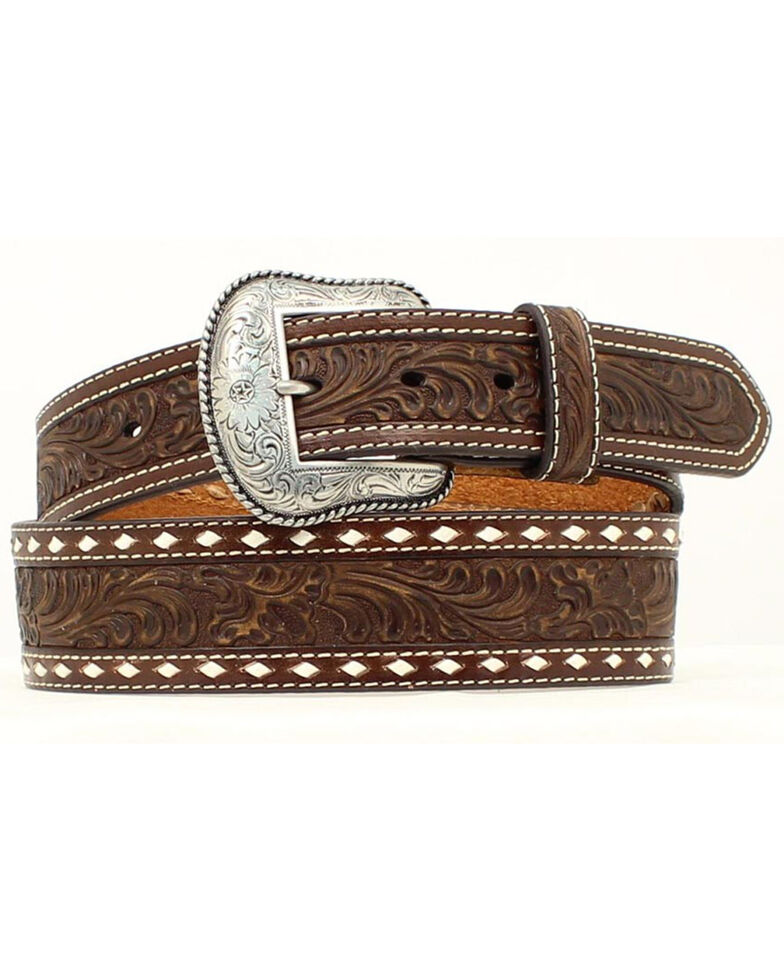 Nocona Tapered Floral Tooled Western Belt Country Outfitter