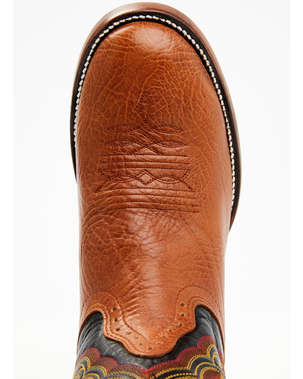 Image #6 - Hondo Boots Men's Spanish Shoulder Western Boots - Round Toe, Tan, hi-res