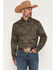 Image #1 - Cody James Men's Botanical Paisley Print Long Sleeve Button-Down Stretch Western Shirt, Khaki, hi-res