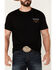 Image #3 - Howitzer Men's Standing Freedom Musket Graphic Short Sleeve T-Shirt , Black, hi-res