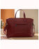 Image #2 - Wrangler Women's Sherpa Southwestern Print Canvas Duffle Bag, Burgundy, hi-res