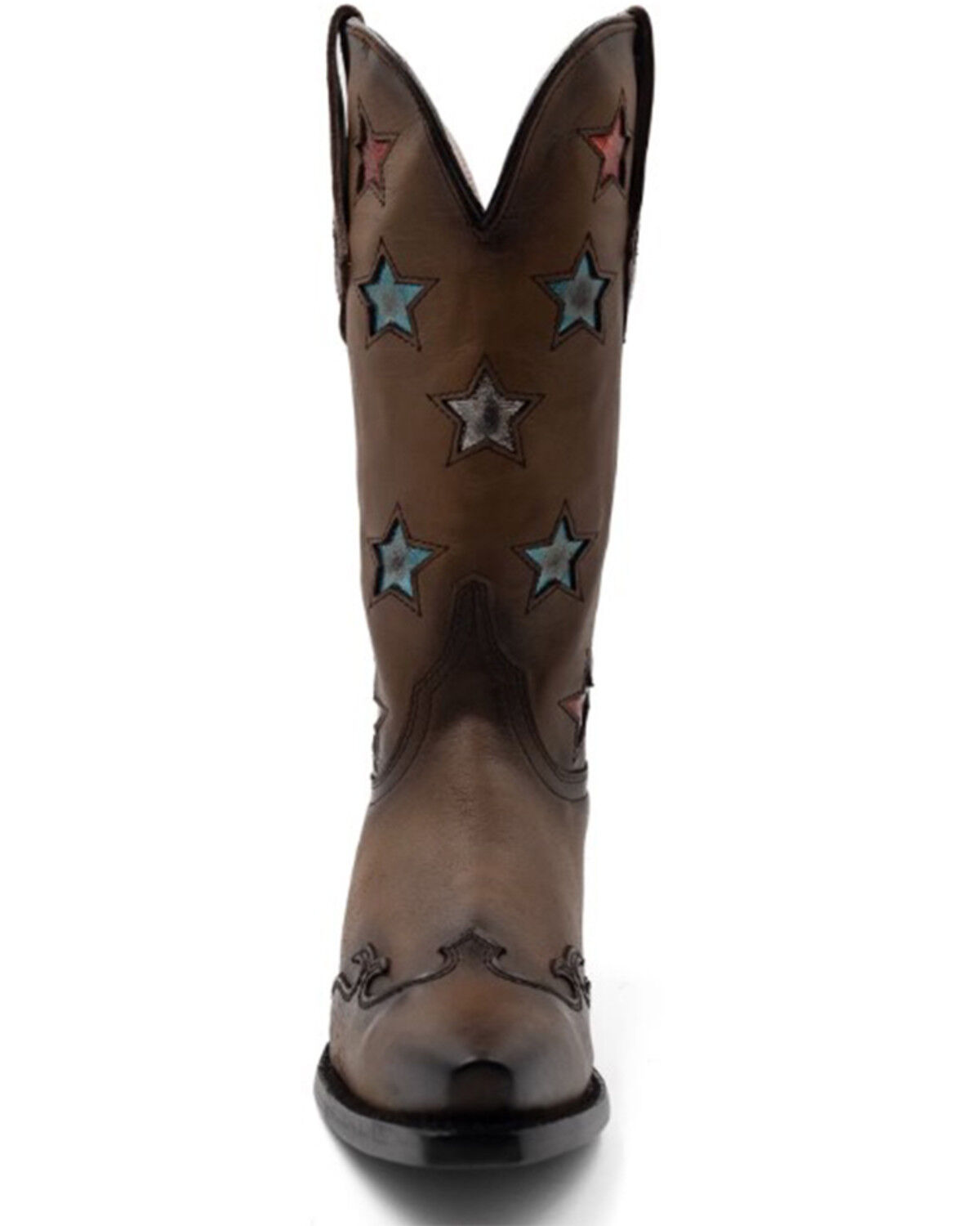 Image #4 - Ferrini Women's Estrella Western Boots - Snip Toe, Brown, hi-res