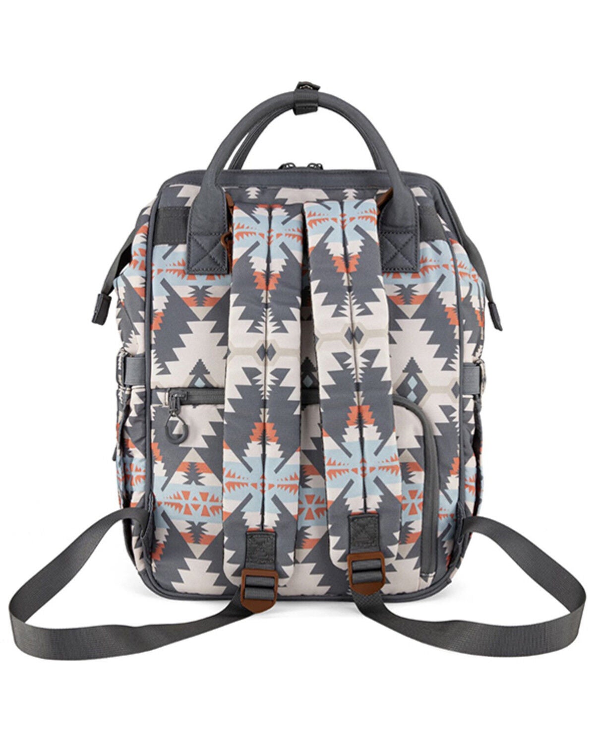 Image #2 - Wrangler Southwestern Print Callie Backpack, Grey, hi-res