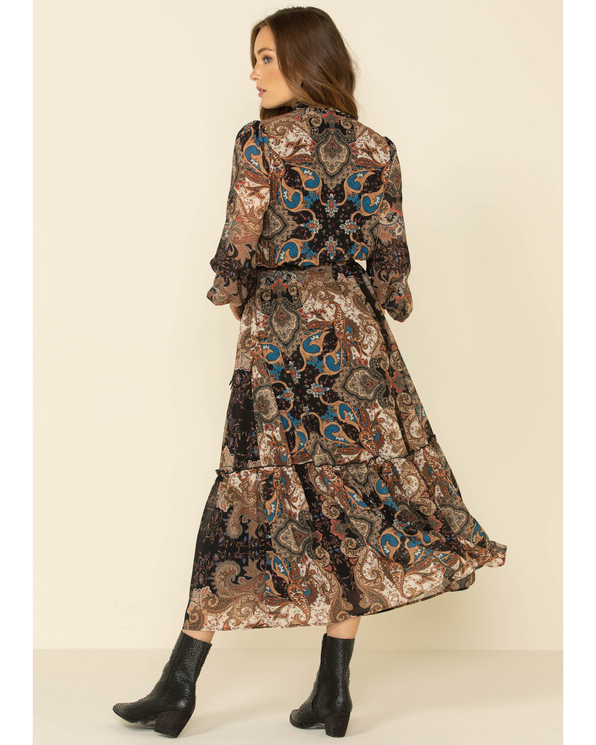 Womens paisley dress clearance
