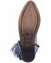 Image #5 - Circle G Women's Studded Suede Fringe Ankle Boots - Round Toe , Blue, hi-res