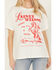 Image #3 - Day Dreamer Women's Lainey Wilson Horse Short Sleeve Graphic Tee, White, hi-res