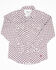 Ariat Girls R.E.A.L Mill Geo Print Long Sleeve Western Core Shirt , White, hi-res