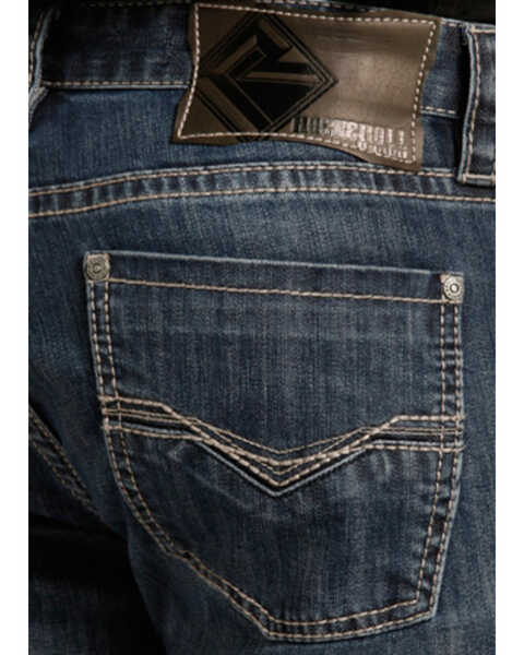 Image #7 - Rock & Roll Denim Men's Small "V" Reflex Revolver Slim Straight Jeans , Indigo, hi-res