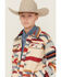 Image #2 - Fornia Boys' Southwestern Print Snap Shacket, Red, hi-res
