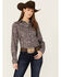 Image #1 - Cinch Women's Paisley Print Long Sleeve Button-Down Western Core Shirt, Grey, hi-res