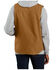 Carhartt Men's Brown Washed Duck Sherpa Lined Mock Neck Work Vest - Tall , Brown, hi-res