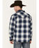 Image #4 - Cody James Men's Plaid Print Button-Down Jacket, Navy, hi-res