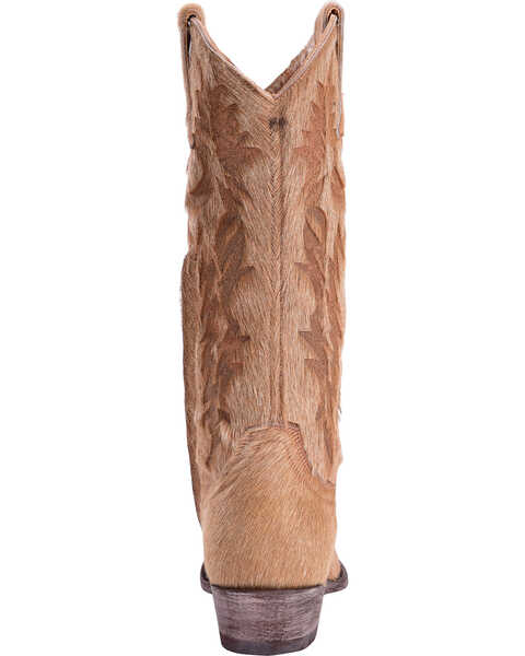 Old Gringo Women's Mayra Bone Hair On Laser Stitch Cowgirl Boots - Snip Toe, Beige/khaki, hi-res