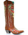 Corral Women's Deer Skull & Floral Embroidery Western Boots - Snip Toe, Tan, hi-res
