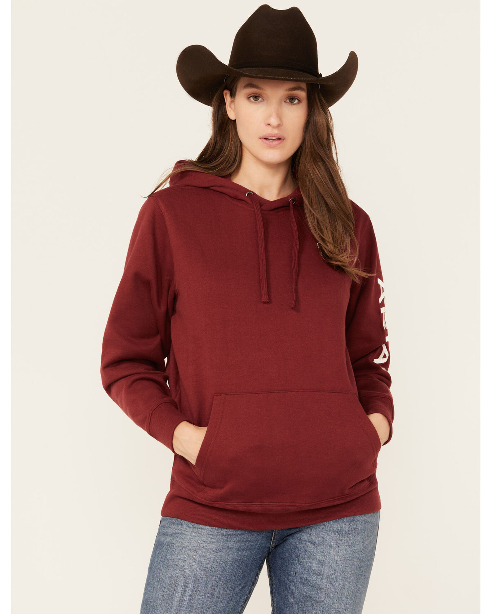 Ariat Women s Boot Barn Exclusive R.E.A.L Embroidered Logo Hoodie Country Outfitter