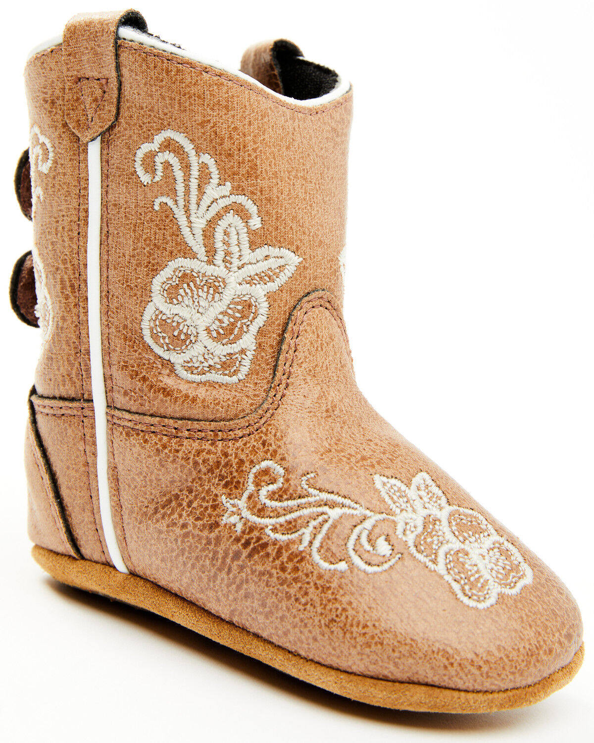 Image #1 - Boot Barn Infant Girls' Lil' Lasy Poppet Boots - Round Toe, Brown, hi-res