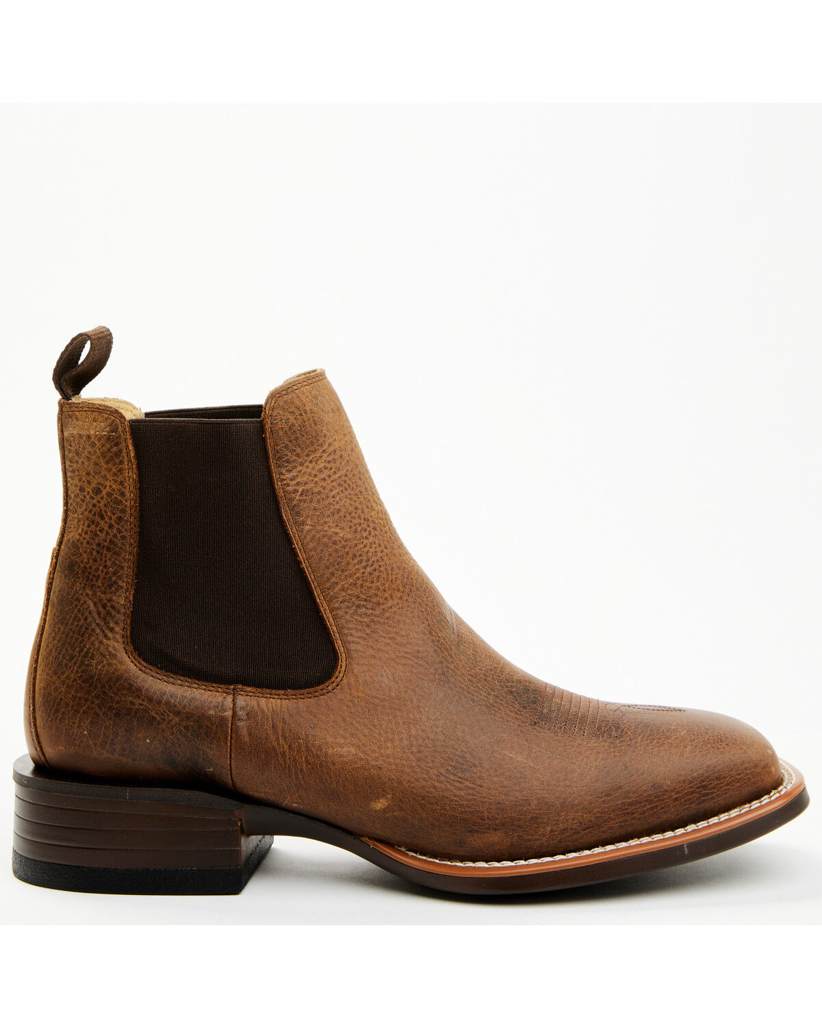 Image #2 - Cody James Men's Jones Chelsea Boots - Broad Square Toe, Tan, hi-res