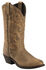 Image #1 - Laredo Women's Bridget Western Boots - Medium Toe, Tan, hi-res