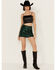 Image #1 - Show Me Your Mumu Women's All Night Sequins Skort, Dark Green, hi-res