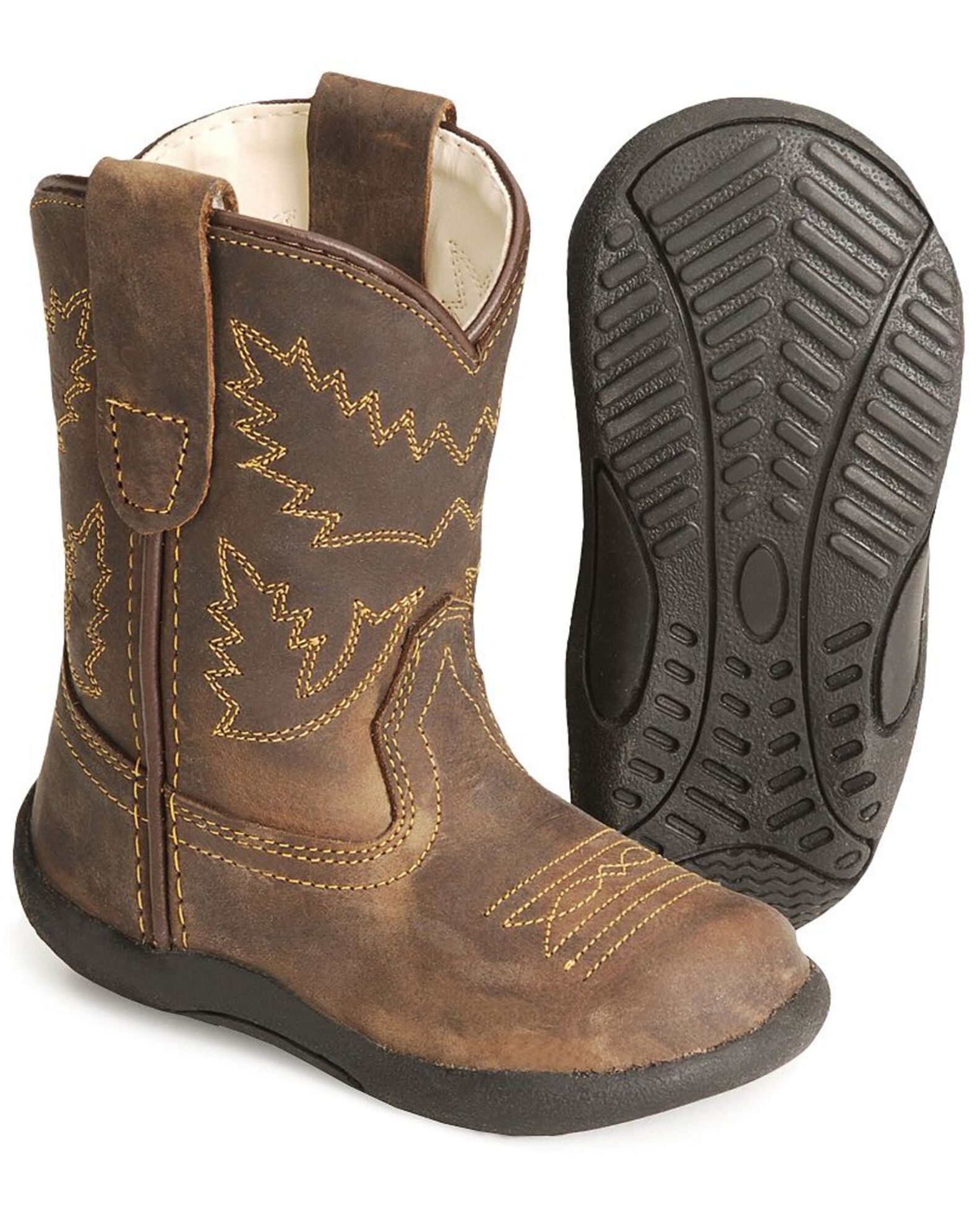 Old West Apache Toddler Round Toe Boots 4