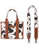 Image #2 - Wrangler Women's Cow Print Concealed Carry Crossbody Bag, Brown, hi-res
