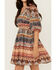 Image #3 - Shyanne Women's Southwestern Print Long Sleeve Mini Dress, Navy, hi-res