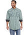 Image #1 - Cowboy Up Men's Vintage Wash Plaid Print Long Sleeve Snap Western Shirt, , hi-res