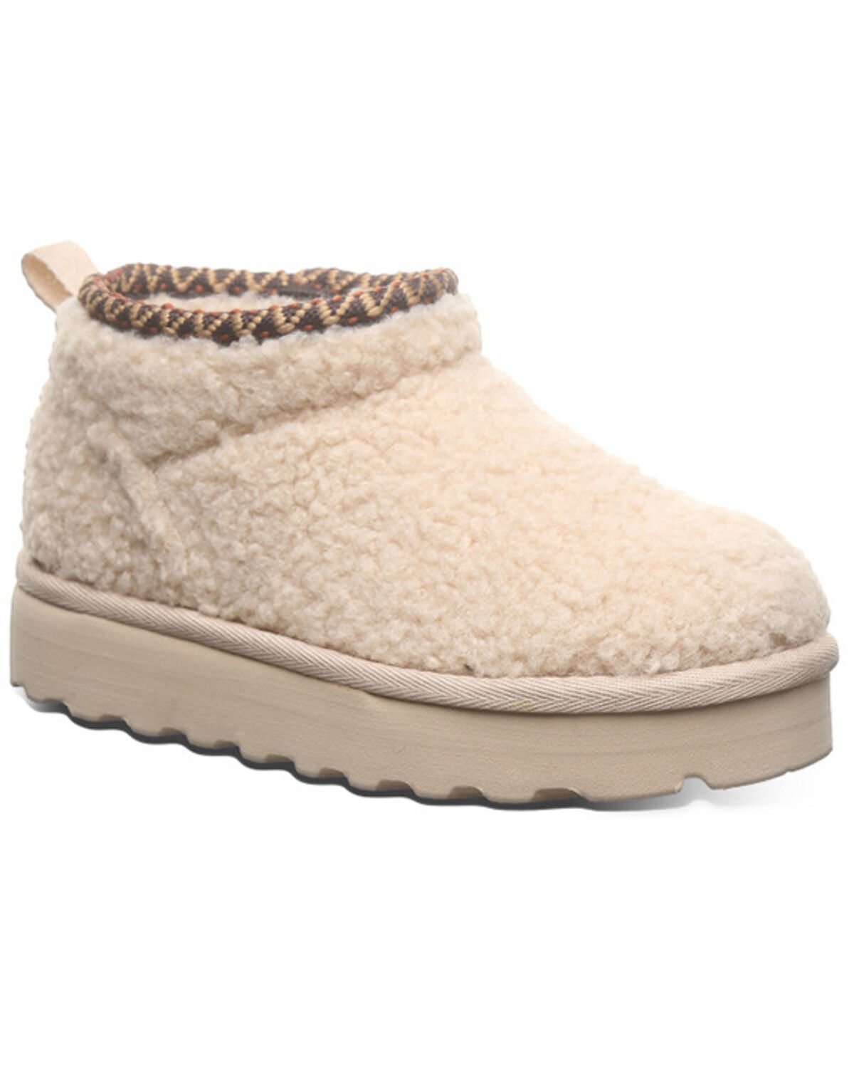 Image #1 - Bearpaw Girls' Snuggle Deco Casual Boots, Cream, hi-res