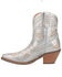 Image #3 - Dingo Women's Primrose Western Booties - Snip Toe, Silver, hi-res