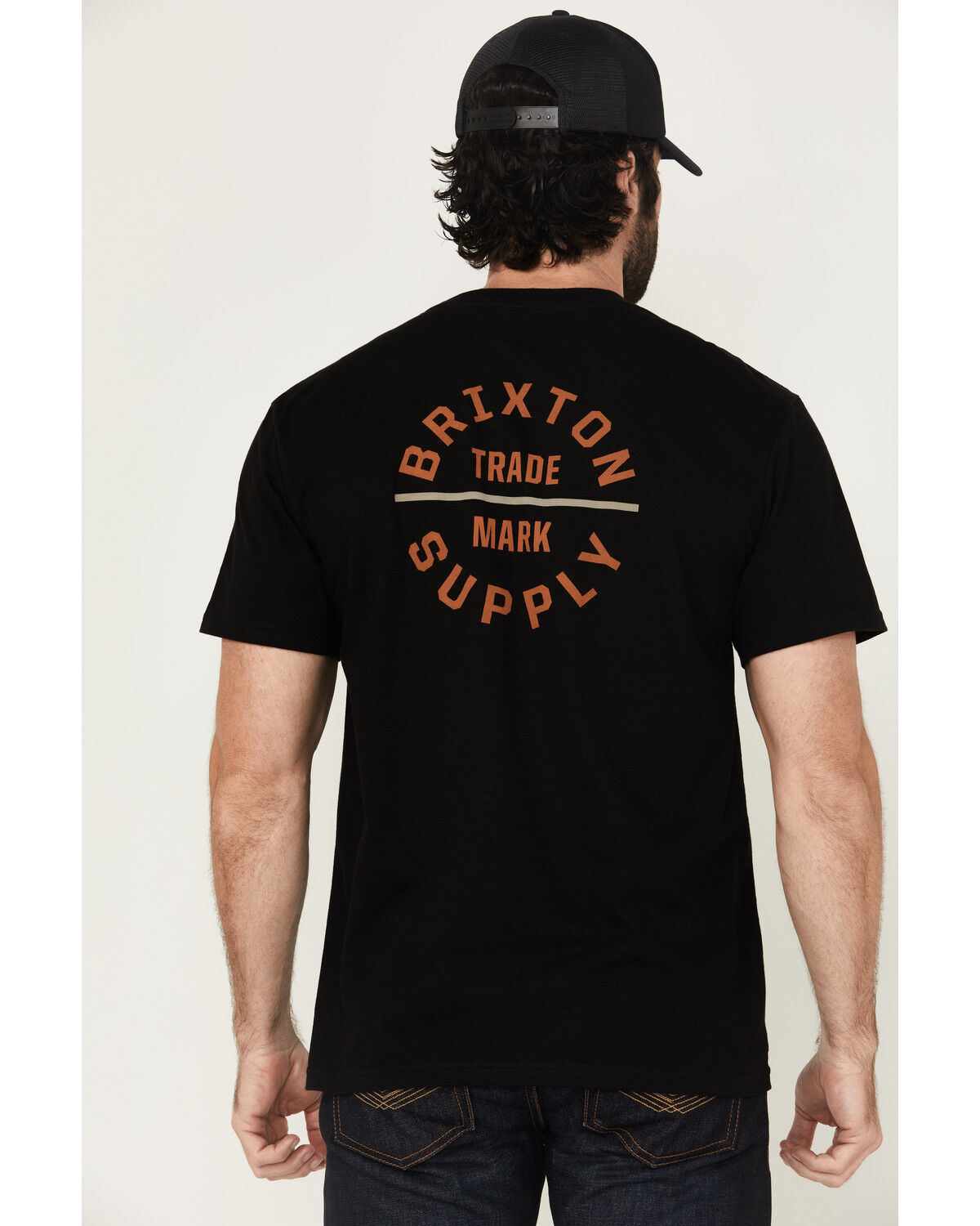 Image #1 - Brixton Men's Oath Logo Short Sleeve Graphic T-Shirt, Black, hi-res