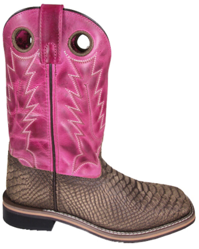Smoky Mountain Women's Viper Western Boots - Square Toe, Brown, hi-res