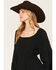 Image #2 - Shyanne Women's Highlands Embroidered Long Bell Sleeve Mini Dress, Black, hi-res